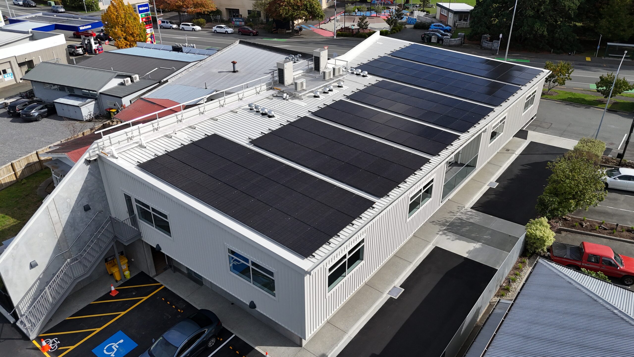 commercial install of our solar panels