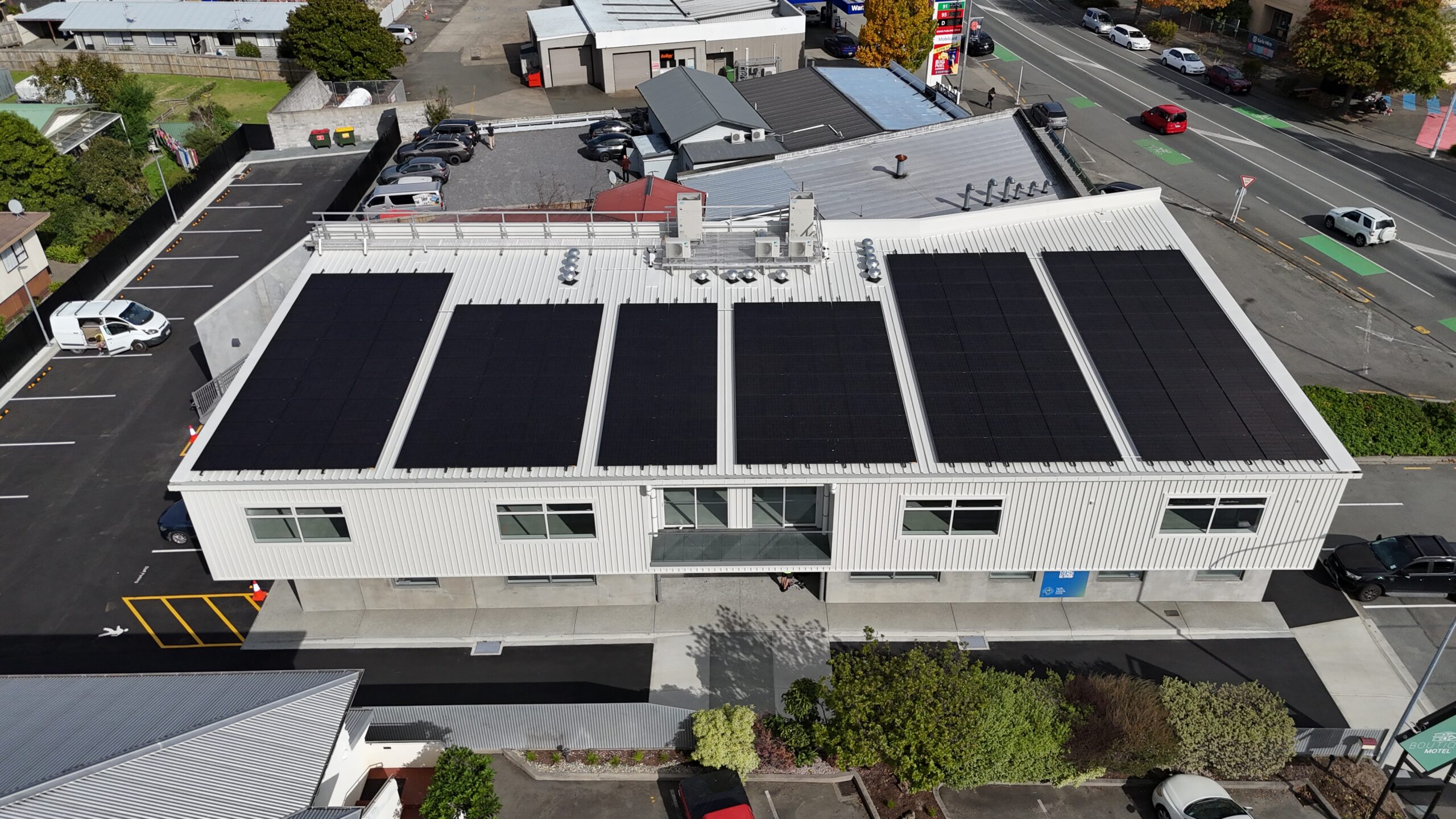 commercial install of our solar panels