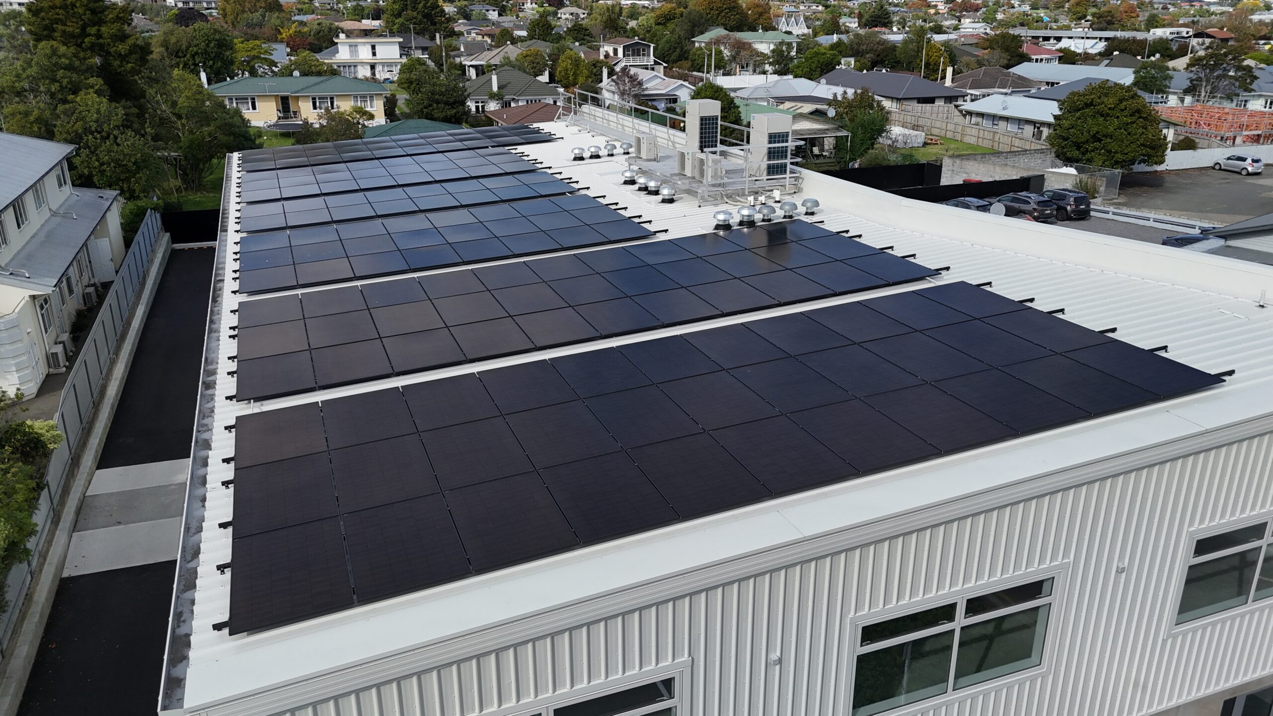 a commercial installation of our solar panels